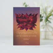 Stop met het werken met Small Rumi Quote Celestial Kaart (Staand voorkant)