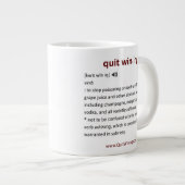 Stop met het winnen van Jumbo-Mok Grote Koffiekop (Voorkant rechts)