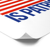 Stop met je racisme te doen alsof het patriottisme poster (Hoek)