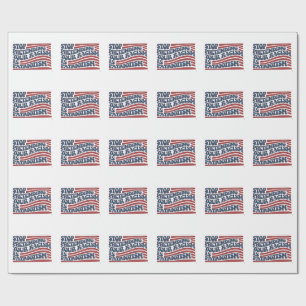 Stop met je racisme te doen is patriottisme cadeaupapier
