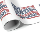 Stop met je racisme te doen is patriottisme cadeaupapier (Rol Hoek)