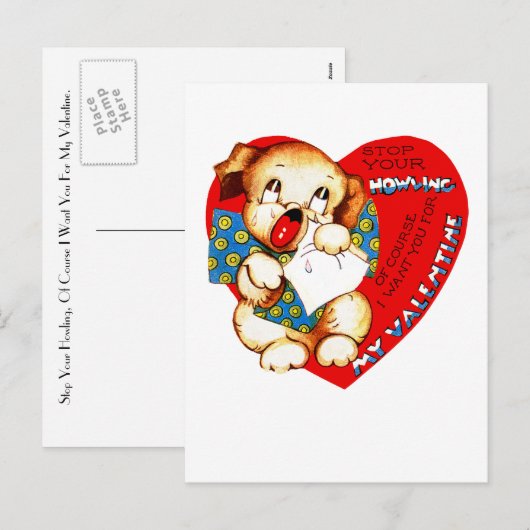 Stop met je Valentijn Feestdagenkaart (Voorkant / Achterkant)