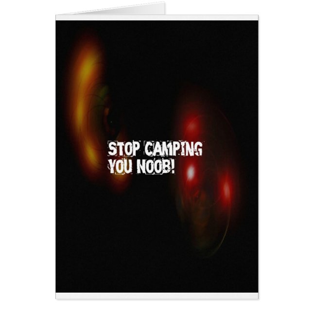 Stop met kamperen (Voorkant)
