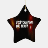 Stop met kamperen keramisch ornament (Rechts)