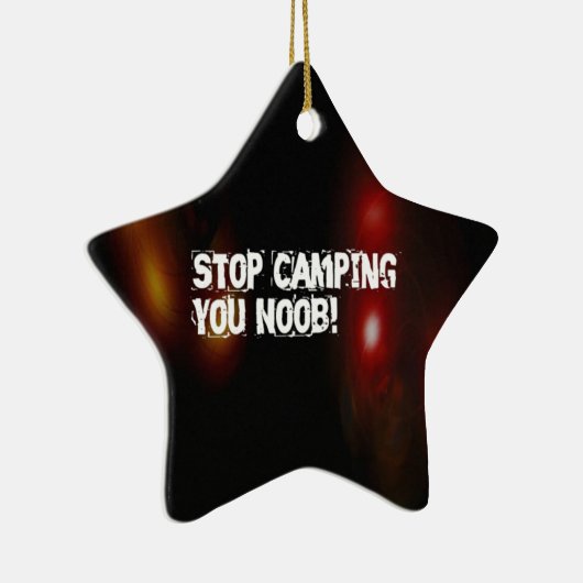 Stop met kamperen keramisch ornament (Rechts)