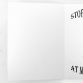 Stop met kijken naar me Swan Drieluik Kaart (Binnenzijde eerst)