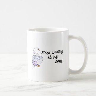 Stop met kijken naar me Swan Koffiemok
