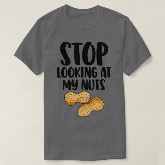 Stop met kijken naar mijn knappe sekse t-shirt (Design voorkant)