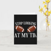 Stop met kijken naar mijn TDS Funny Big Implants F Kaart (Gele Bloem)