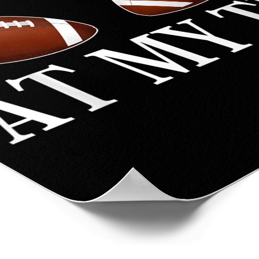 Stop met kijken naar mijn TDS Funny Big Implants F Poster (Hoek)