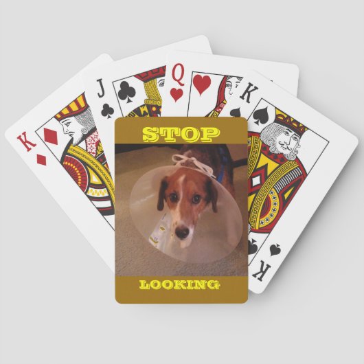 Stop met kijken. pokerkaarten (Achterkant)