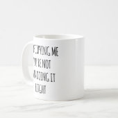 Stop met kopiëren... Je doet het zelfs niet goed. Koffiemok (Voorkant links)