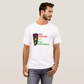"Stop met Kritiek" T-Shirt (Voorkant volledig)