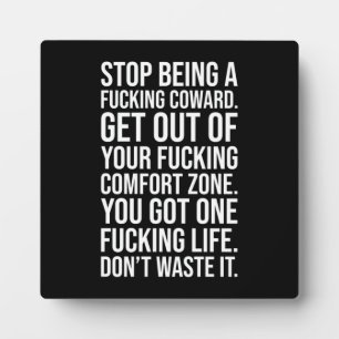 Stop met lafaard zijn fotoplaat