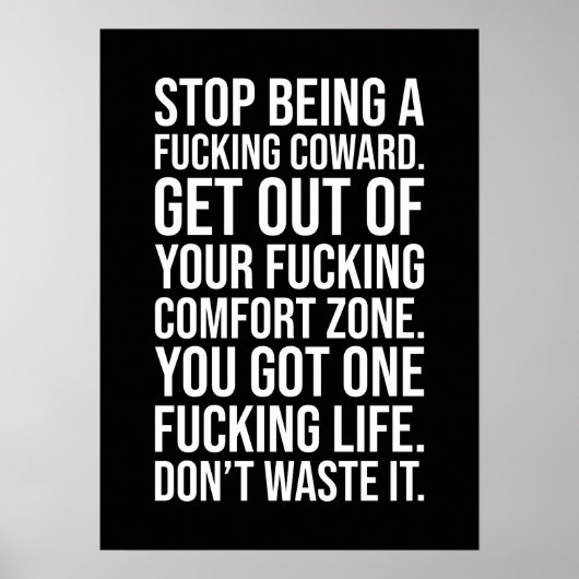 Stop met lafaard zijn poster (Voorkant)