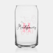 Stop met lelijke zuidelijke manieren roze rood mon blikvorm glas (Achterkant)