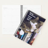 Stop met lezen, speel met me. Kat vraagt aandacht Planner (Display)