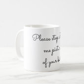 Stop met me afbeeldingen van je kinderen te laten koffiemok (Voorkant links)