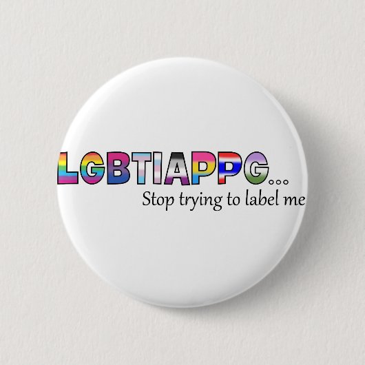 Stop met me te etiketteren ronde button 5,7 cm (Voorkant)