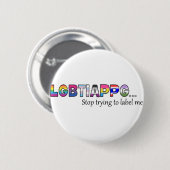 Stop met me te etiketteren ronde button 5,7 cm (Voorkant /achterkant)