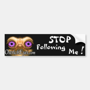 Stop met me te volgen!  Bumpersticker