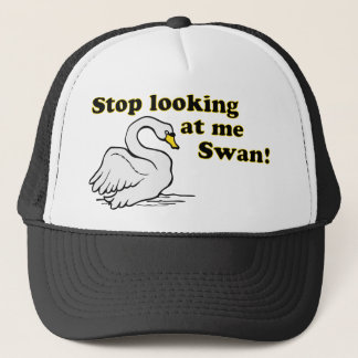 Stop met me te zien zwaan trucker pet