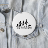 Stop met me volgen ronde button 4,0 cm (In situ)
