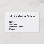 Stop met mij te vertellen dat ik kalm moet blijven visitekaartje (Achterkant)