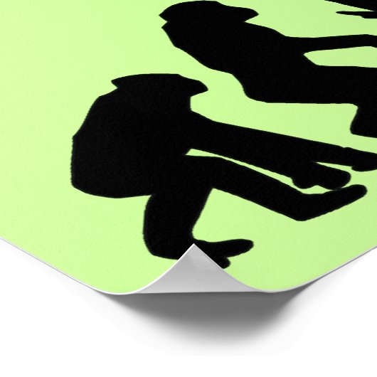 Stop met mij te volgen, ik ben een Creationist! Poster (Hoek)