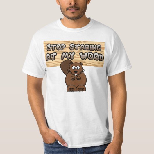 STOP MET MIJN HOUT T-SHIRT (Voorkant)