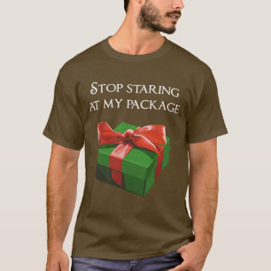 Stop met mijn kerstcadeaupresentatie te bekijken t-shirt