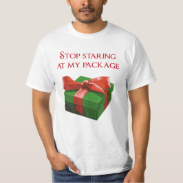 Stop met mijn kerstcadeaupresentatie te bekijken t-shirt