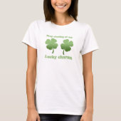 STOP MET MIJN LUCKY CHARMS T-shirt (Voorkant)