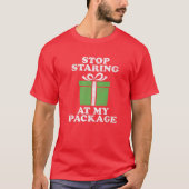 Stop met mijn prettige kerstfeest in juli t-shirt (Voorkant)
