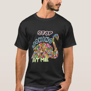 Stop met naar me te kijken Funny Swan T-shirt