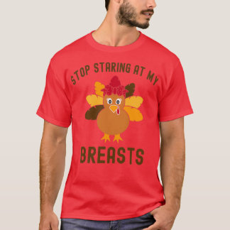 Stop met naar mijn borsten te staren Classic TShir T-shirt