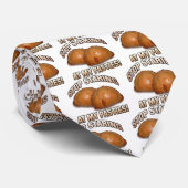 Stop met naar mijn pasties te kijken! stropdas (Opgerold)