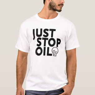 Stop met olie en bespaar de aarde t-shirt