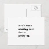 Stop met opgeven briefkaart (Voorkant / Achterkant)