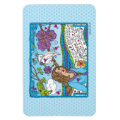 Stop met overdenken_Flexibele magneet 15 x 10 cm (Verticaal)