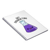 Stop met overreageren Grappige scheikunde grap Notitieboek (Rechterzijde)
