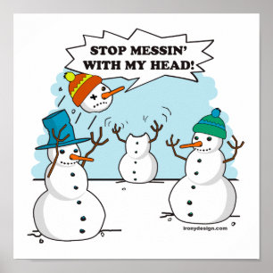 Stop met overseinen met mijn hoofd poster