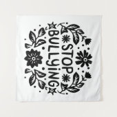 Stop met pesten anti pestkop wandkleed (Voorkant (horizontaal))