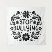 Stop met pesten anti pestkop wandkleed (Voorkant)
