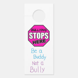 Stop met pesten deur hanger