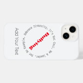Stop met pesten door Shirley Taylor Case-Mate iPhone Case (Achterkant (horizontaal))