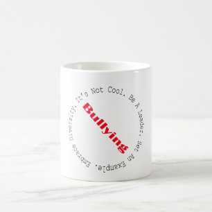 Stop met pesten-outline koffiemok