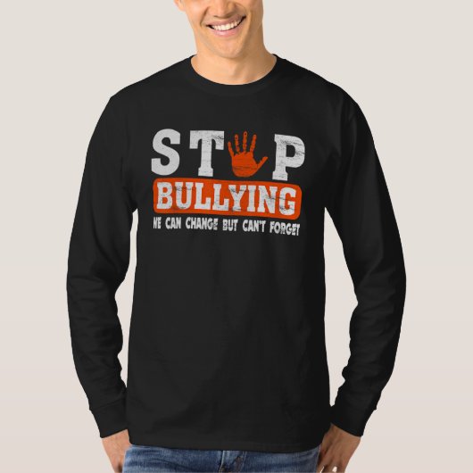 Stop met pesten We kunnen veranderen, maar eenheid T-shirt (Voorkant)