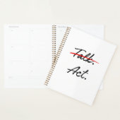 Stop met praten. Begin met acteren. – Clean Hustle Planner (Display)