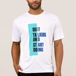 STOP MET PRATEN EN BEGIN MET T-shirt